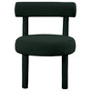 Parlor Boucle Fabric Upholstered Accent Chair, Green