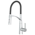 ZLINE Kitchen and Bath - ZLINE Da Vinci Kitchen Faucet in Brushed Nickel (DAV-KF-BN) - The ZLINE Da Vinci Kitchen Faucet (DAV-KF-BN) is manufactured with the highest quality materials on the market. ZLINE faucets feature ceramic disc cartridge technology. Ceramic disc faucets offer precise, ergonomic control making them easy to use and ADA compliant. This contemporary, European technology is quickly becoming the industry standard due to it being durable and longer-lasting than other valve varieties on the market. We have focused on designing each faucet to be functionally efficient while offering a sleek design, making it a beautiful addition to any kitchen. While aesthetically pleasing, this faucet offers a hassle-free washing experience, with 360 degree rotation and a spring loaded pressure adjusting spray wand. At 1.8 gal per minute this faucet provides the perfect amount of flexibility and water pressure to save you time. Our cutting edge lock in technology will keep your spray wand docked and in place when not in use. ZLINE delivers the most efficient, hassle free kitchen faucet with a lifetime warranty, giving you peace of mind. The Da Vinci Kitchen Faucet (DAV-KF-BN) ships next business day when in stock.