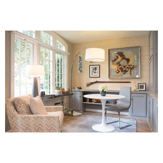 Transitional Cottage in Pasadena - Transitional - Home Office - Los ...