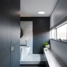 Dark Floor Bathroom