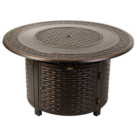 Bellante Woven Cast Aluminum LPG Fire Pit