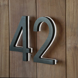 Modern Lighted House Numbers - House Numbers