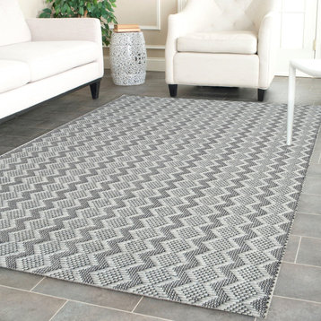 Cleveland Silver and Grey Area Rug, 8'x10'