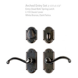 Rocky Mountain Hardware Arched Entry Set 2 1/2&Prime; x 5 1/2&Prime; - Door Hardware