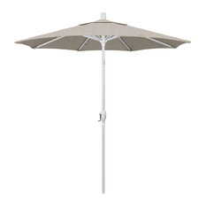 California Umbrella 7.5' Market Patio Umbrella, Woven Granite
