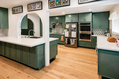 Inspiration for a modern kitchen remodel in Orange County