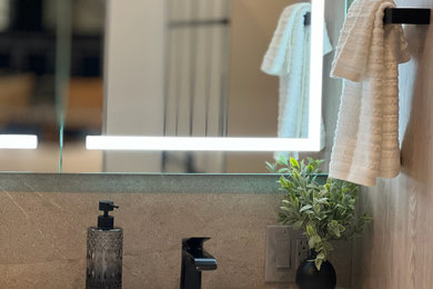Trendy home design photo in Boston