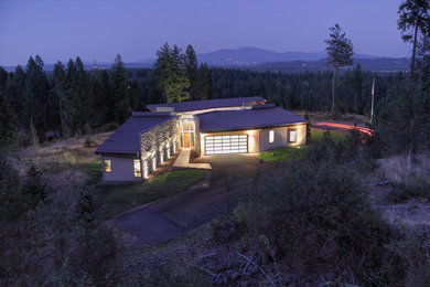 Example of a trendy exterior home design in Seattle