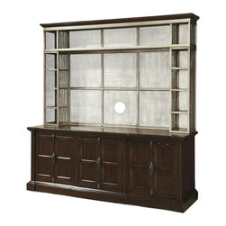 Proximity Industrial 3 Doors Entertainment Center with Hutch - Entertainment Centers And Tv Stands
