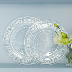 set of 2 decorative glass plates - Decorative Plates