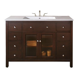 Avanity Bathroom Vanity  48 x 21 x 34 - Bathroom Vanities And Sink Consoles