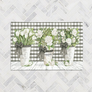French Country Gingham Garden 2'x3' Accent Rug