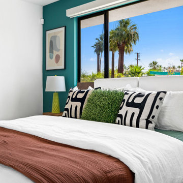 Palm Spring Vacation Rental Bedroom Modern Retro