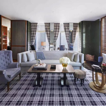Modern style living room fabric upholstery sofa