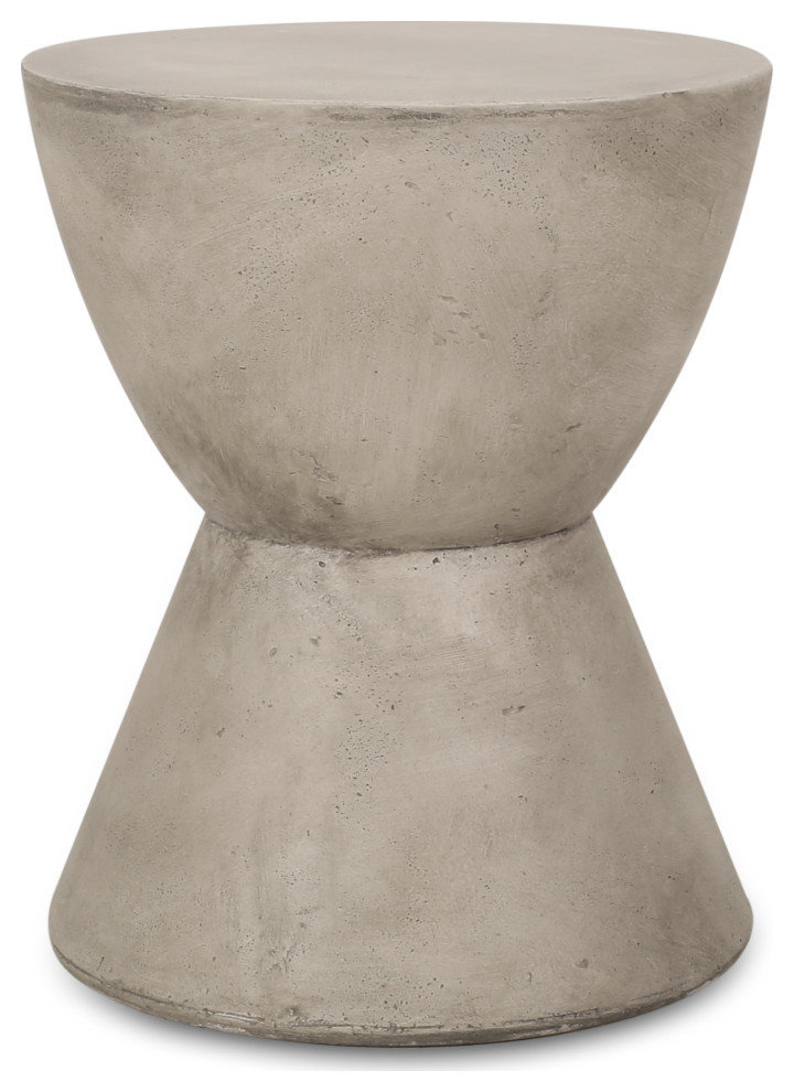 Attola Lightweight Concrete Side Table Farmhouse Outdoor Side