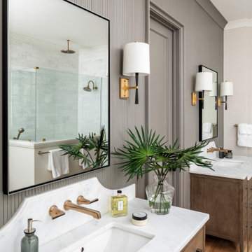 Primary Bathroom Design at 308 Wonderwood by Pike Properties - Charlotte Custom