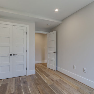 Basement remodeled with bedroom space and extra closet space in Springfield