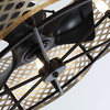31 in Cage Ceiling Fan with 3 Blades and Remote Control in Oil Rubbed Bronze