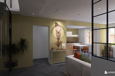 Réalisation d'un salon.