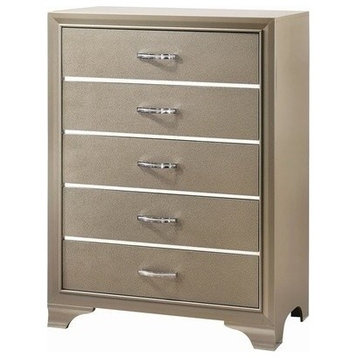 Coaster Furniture Beaumont 5-Drawer Chest, Champagne