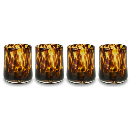 Tortoise Rocks Old Fashioned Glass, Set of 4
