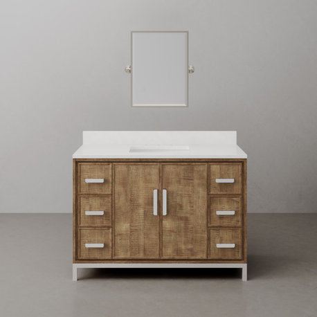 Westin Bath Vanity, Lustrous Walnut, 48, With Mirror