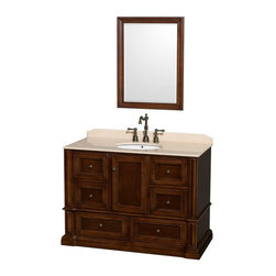 Antique Bathroom Vanities in Cherry Finish - Bathroom Vanities And Sink Consoles