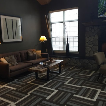 Metro-Detroit Cozy Modern Living Room