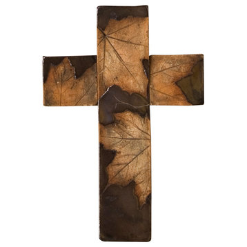 Maple Leaf Handmade Clay Cross