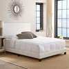 Dreams Bespoke Oliver Faux White Leather Upholstered Platform Bed, King