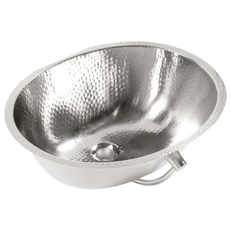 Freud 19" Undermount Bathroom Sink in Nickel