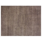 Bareens Designer Rugs - Bohemian Ziegler Stallwor Grey Ivory Hand-Knotted Wool Rug - 7'10'' x 9'7'' - Enhance the ambiance of your home with this magnificent Persian-influenced Turkish hand-knotted rug made by skilled artisans capable of creating the most exceptional vegetable dyes and hand-spun wool. This exquisite handmade rug is a one-of-a-kind  Kafkaz, otherwise identified as Chobi, Chobi Peshawar, Oushak, or Ziegler rug. These handmade rugs are crafted in Pakistan utilizing superior-quality wool imported from Australia, New Zealand, and Korea in two types of weaves: the Persian weave and the Mori weave. This rug is meticulously crafted by hand using the finest natural vegetable dyes extracted from local plants. The artisans use a blend of hand-spun local and fine merino wool, resulting in a rug with a compelling texture, higher lanolin content, and longer staple. The artisans occasionally incorporate natural or artificial silk into the pile to enhance specific motifs. The finished product is an awe-inspiring execution of flawless design and an understated palette that exudes elegance.