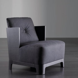 KEETON WOOD  SMALL ARMCHAIR - Armchairs And Accent Chairs