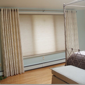 Greenwich, Connecticut Hunter Douglas Duette® Honeycomb Shades with Draperies