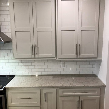 New Construction Geneseo, IL Koch Cabinets Oyster Rustic Beech Driftwood MSI