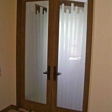 Interior Glass Doors with Obscure Frosted Glass - Cane
