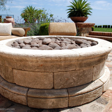 Hand Carved French Limestone Fire Pit
