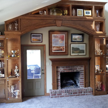 Trophy Case and Fireplace Mantel
