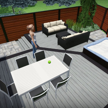 Danforth Backyard Hot Tub