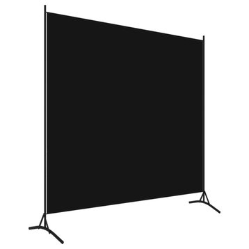 Vidaxl 1-Panel Room Divider Black 68.9"x70.9"
