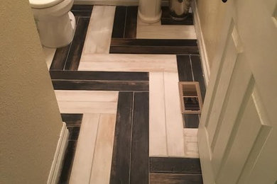 Chevron Tile Bathroom