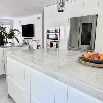 Mahwah, NJ Custom Made Ultra Modern Kitchen Project