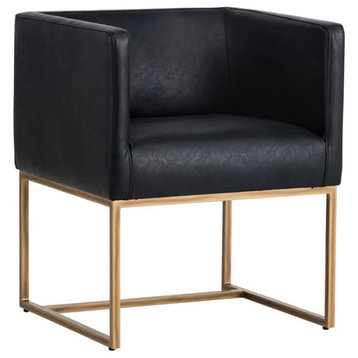Urian Lounge Chair Vintage Black