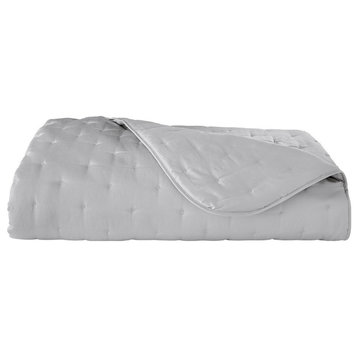 Yves Delorme Triomphe Bedding, Silver, Boudoir, Quilted Shams