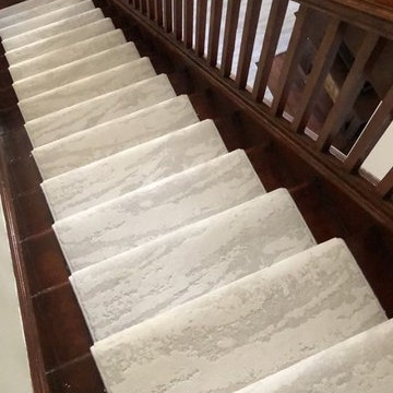 Staircase Carpet Runner in Historical Home