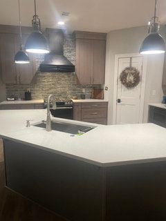 Kraftmaid translucent monument grey