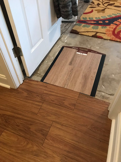 Using Diffe Color Vinyl Plank Floor, Laying Laminate Flooring Through Two Rooms
