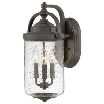 Hinkley Willoughby 2755Oz Large Wall Mount Lantern, Oil Rubbed Bronze