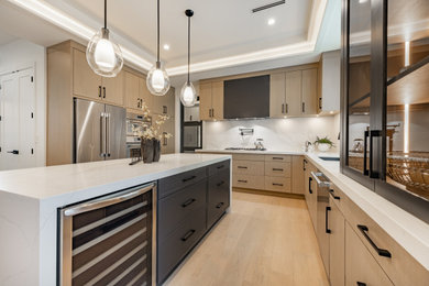Kitchen - contemporary kitchen idea in Orange County