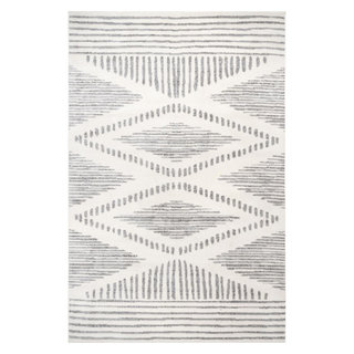 Surya Fowler 5 X 8 (ft) Gray Indoor Abstract Industrial Area Rug